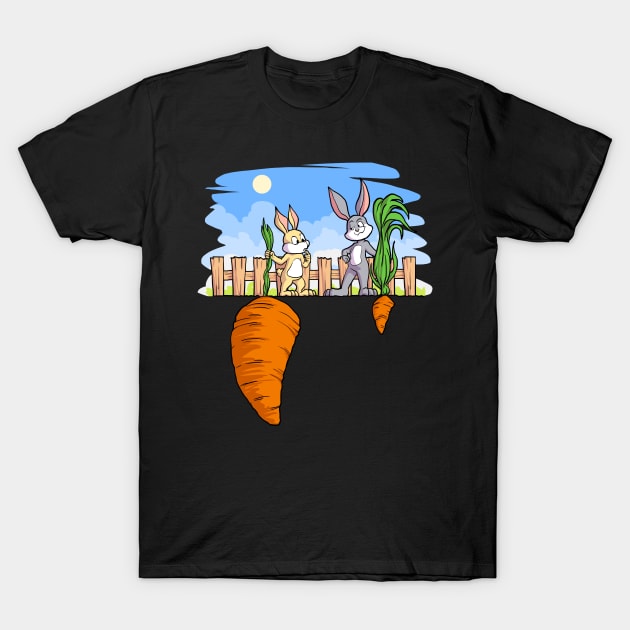 Bunnies With Carrots T-Shirt by maxdax